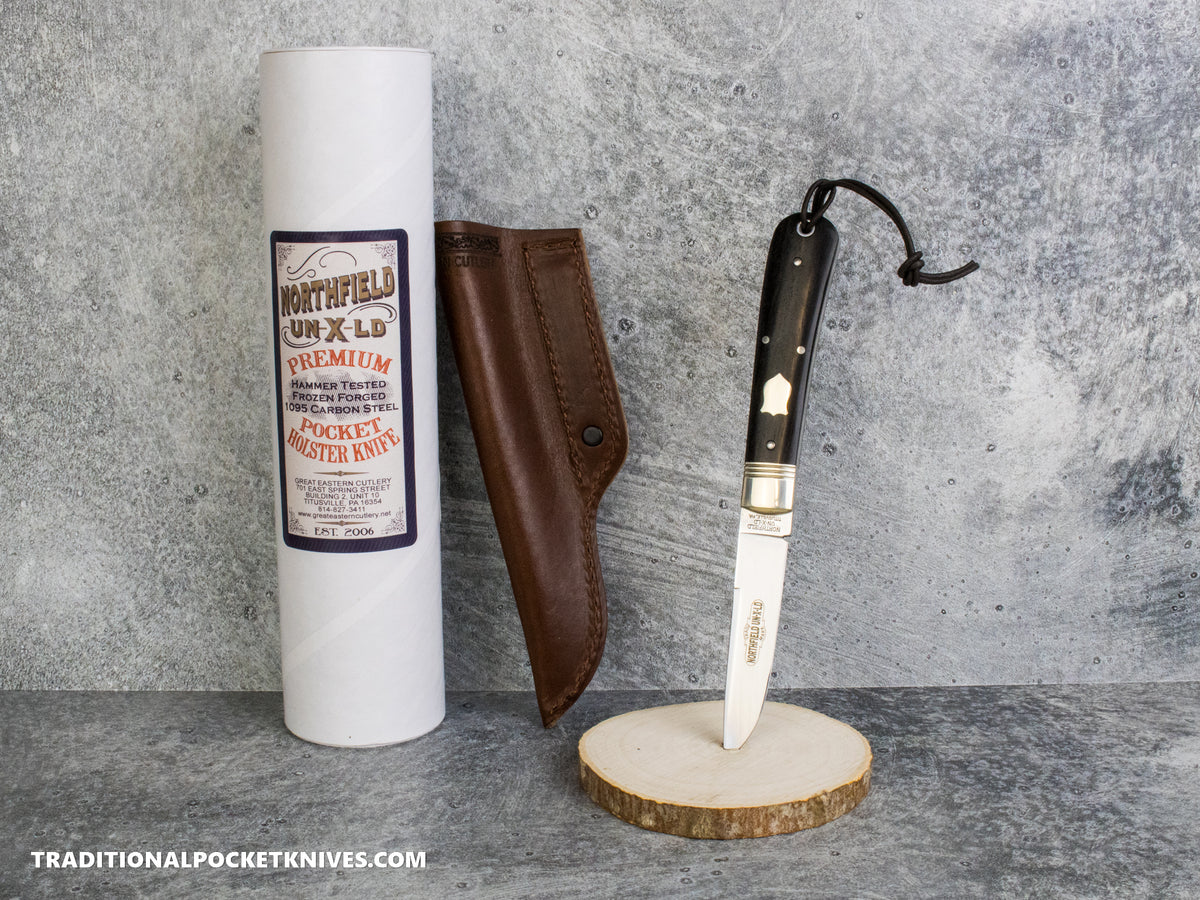 Great Eastern Cutlery #P74525 Northfield UNXLD Special Factory Assembly Stingray Gabon Ebony