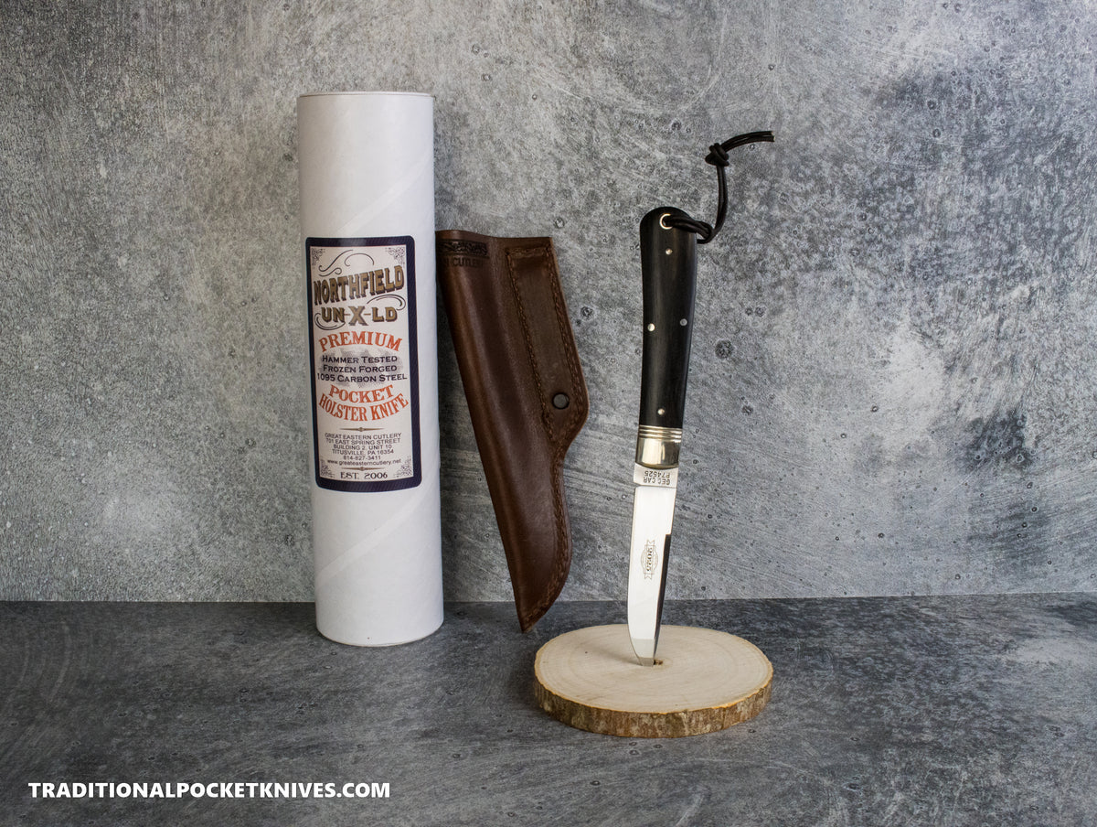 Great Eastern Cutlery #P74525 Northfield UNXLD Special Factory Assembly Stingray Gabon Ebony