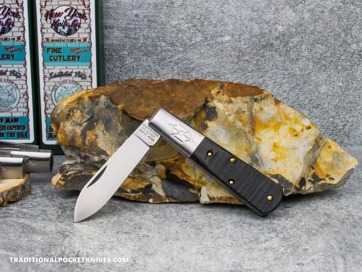 Cooper Cutlery New York Knife Co. Barlow Ebony Sawcut (M 1506 E SC)