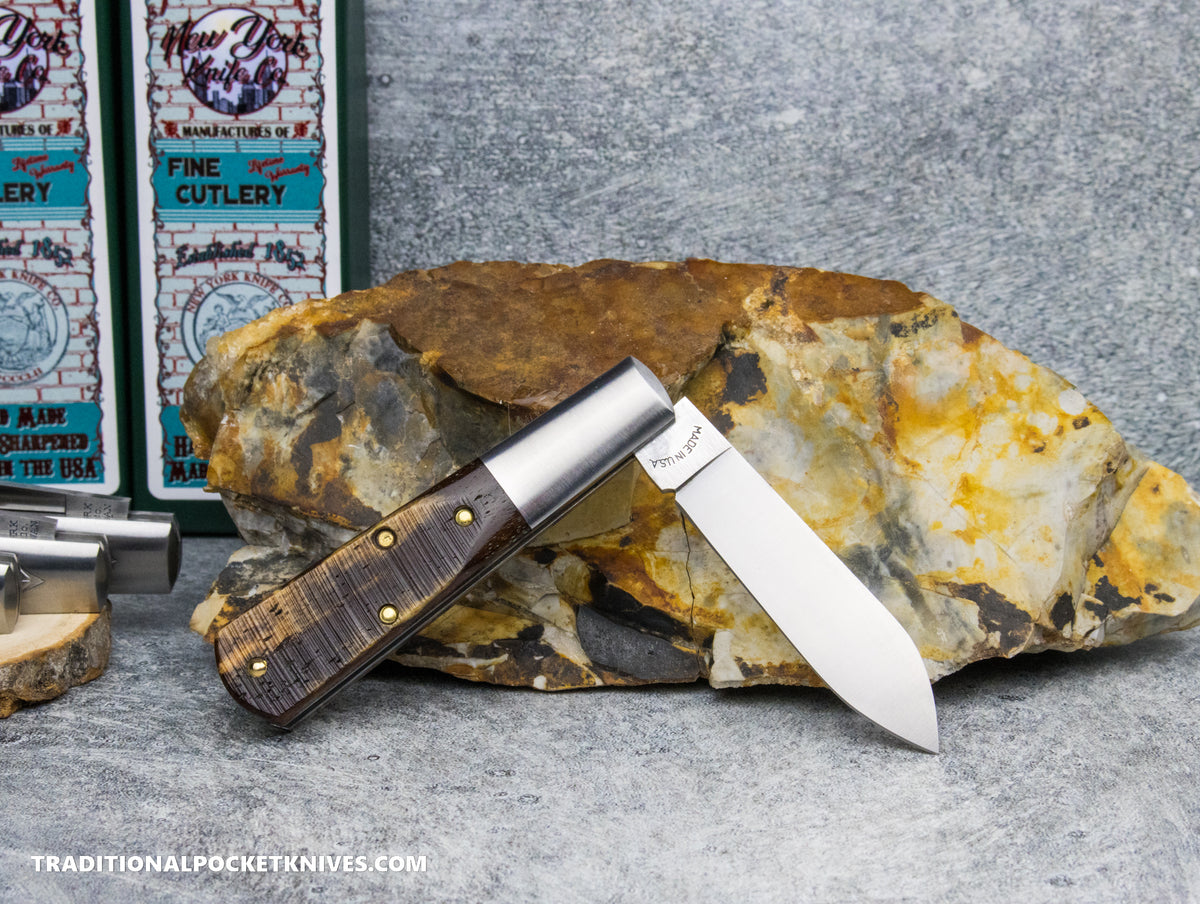 Cooper Cutlery New York Knife Co. Barlow Appaloosa Bone Sawcut (M 1506 AB SC)
