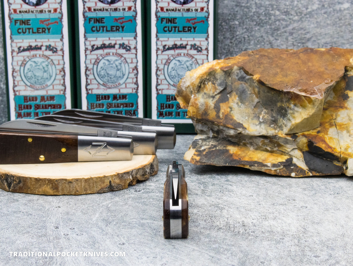 Cooper Cutlery New York Knife Co. Barlow Appaloosa Bone Sawcut (M 1506 AB SC)