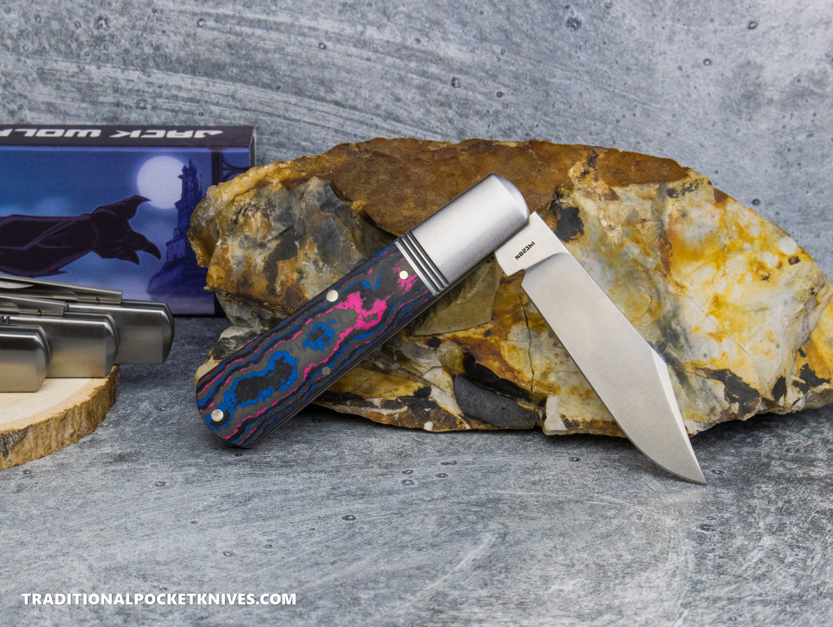 Jack Wolf Knives Gateway Barlow CamoCarbon Miami - Gateway Series