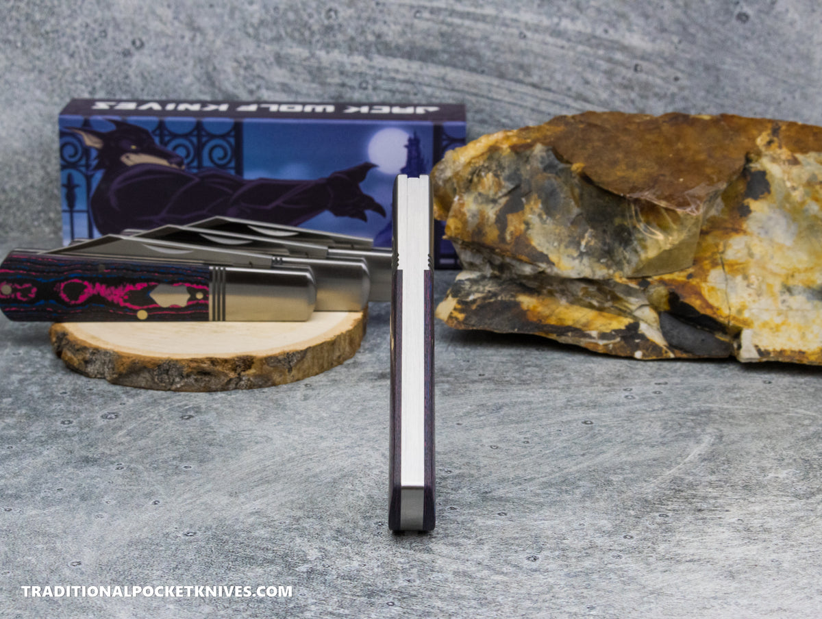 Jack Wolf Knives Gateway Barlow CamoCarbon Miami - Gateway Series