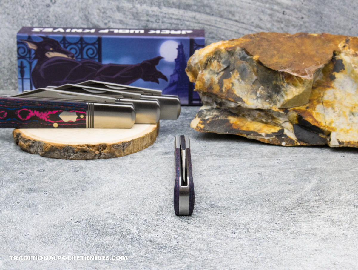 Jack Wolf Knives Gateway Barlow CamoCarbon Miami - Gateway Series