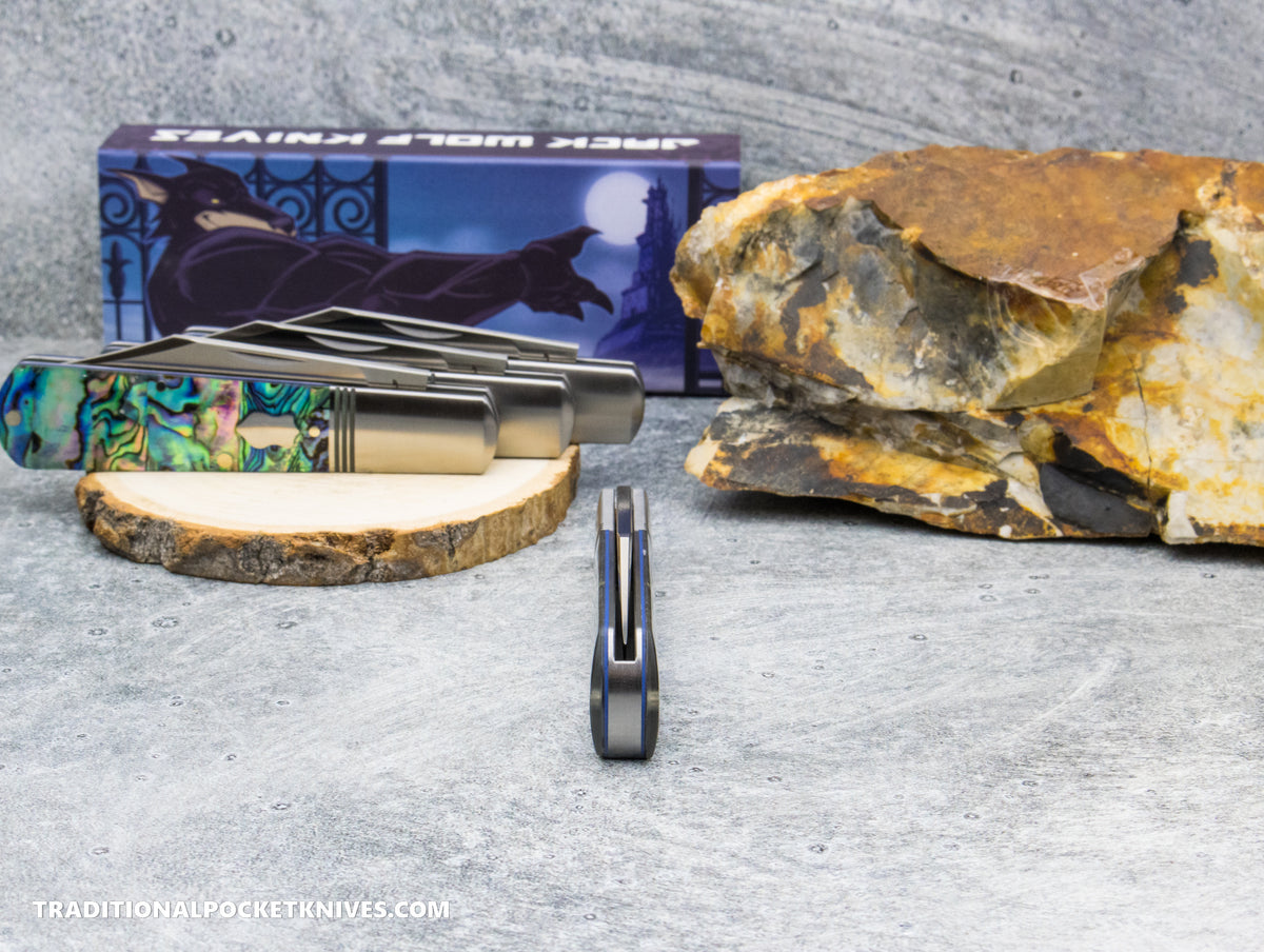 Jack Wolf Knives Gateway Barlow Abalone - Gateway Series