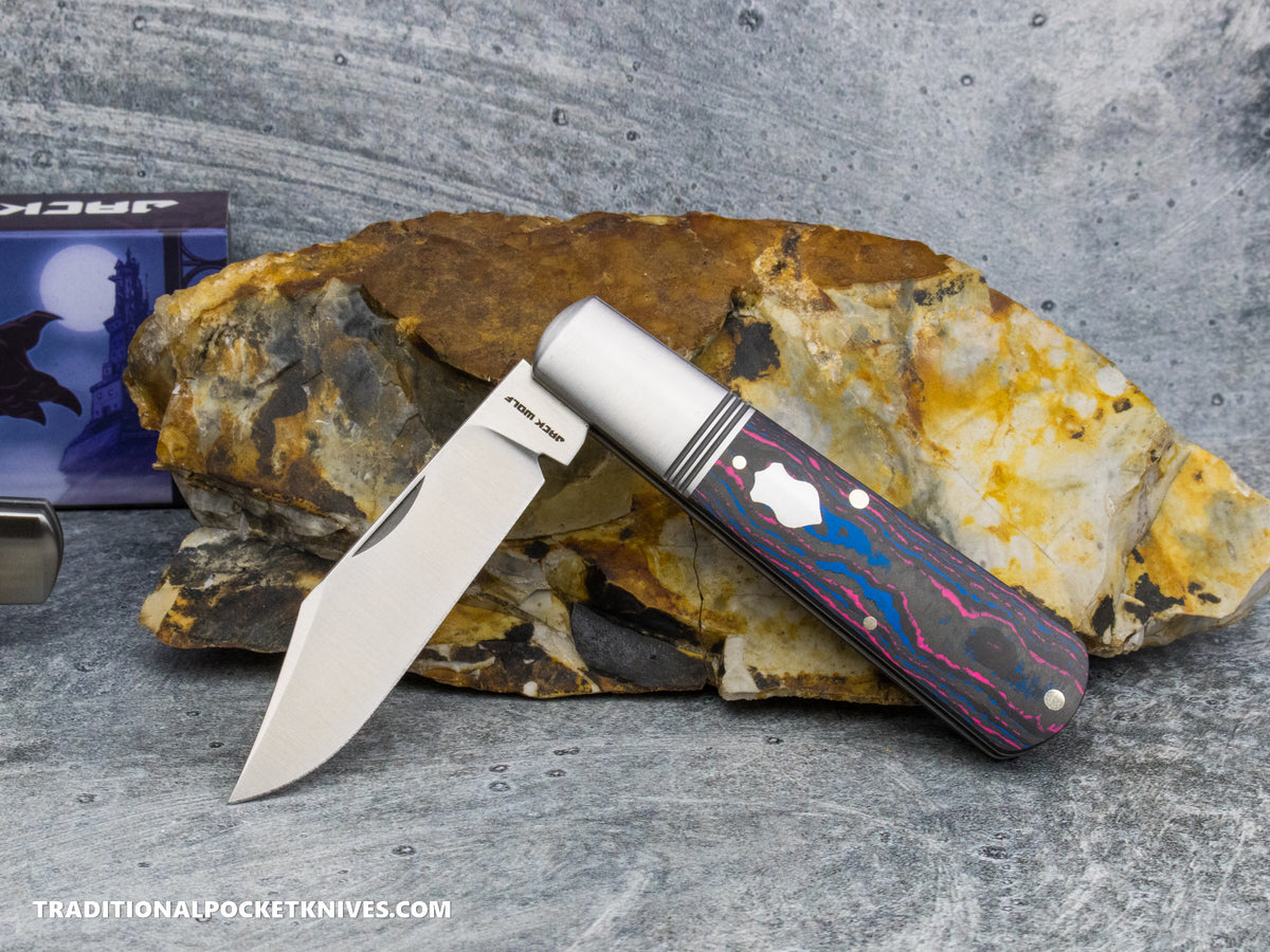 Jack Wolf Knives Gateway Barlow CamoCarbon Miami - Gateway Series