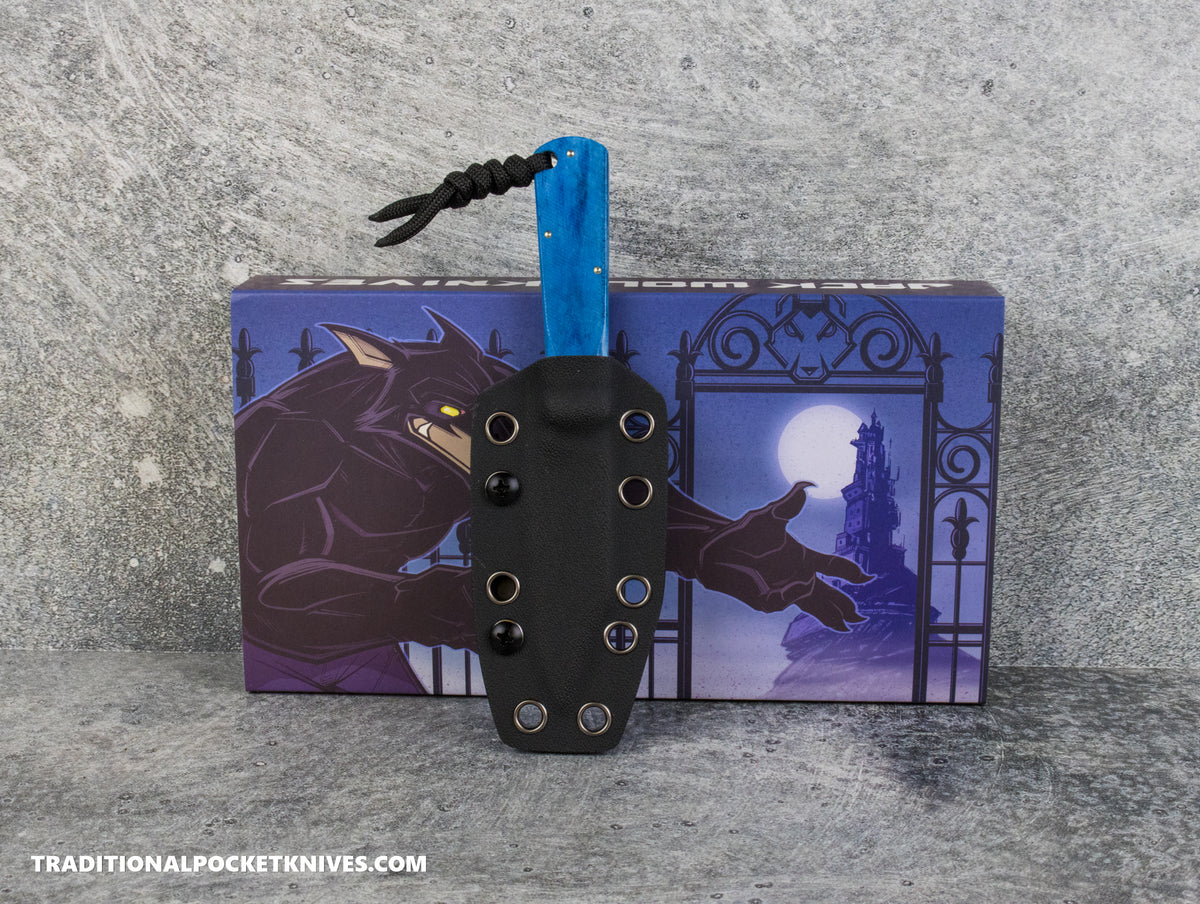Jack Wolf Knives Gateway FIXedc Sawcut Blue Bone