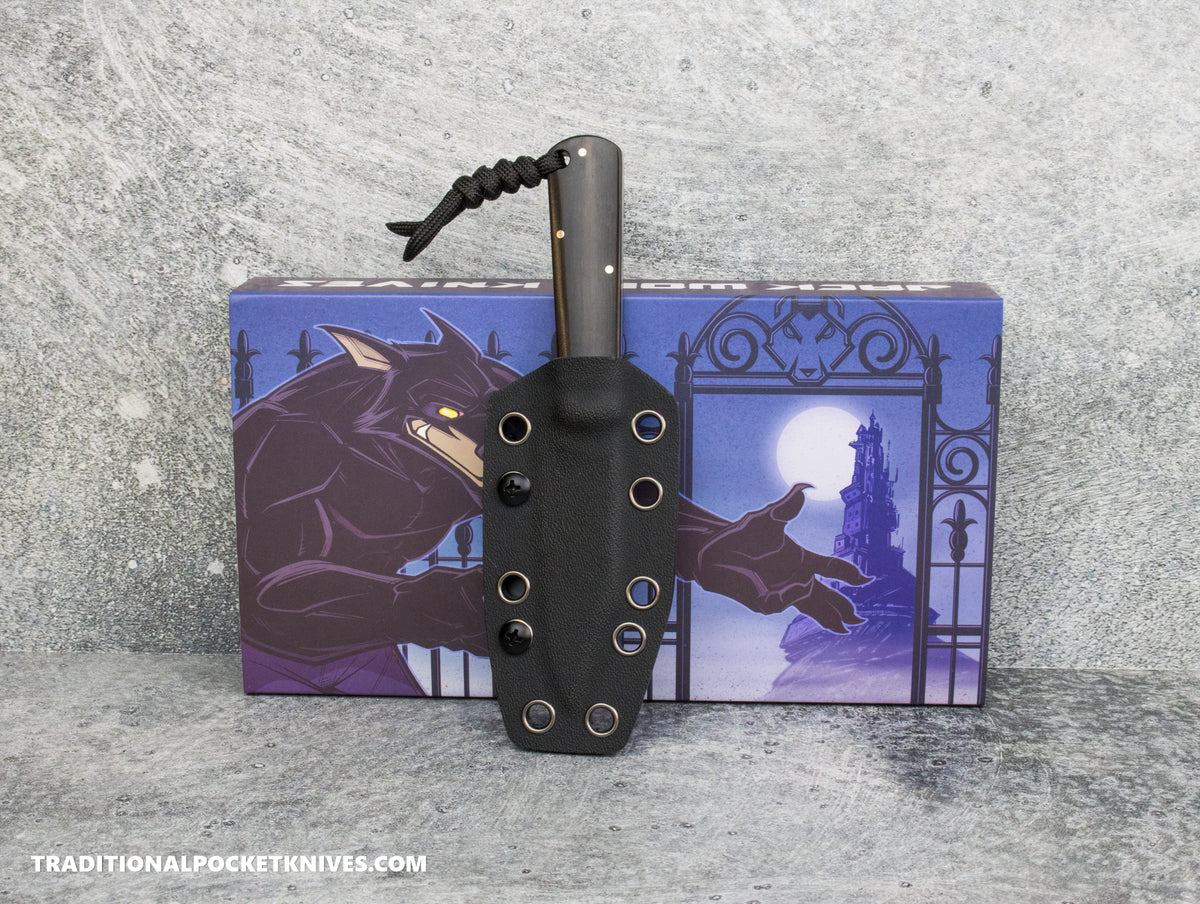 Jack Wolf Knives Gateway FIXedc Ebony Wood