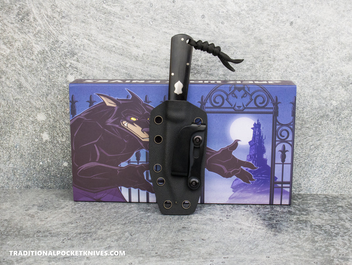 Jack Wolf Knives Gateway FIXedc Ebony Wood