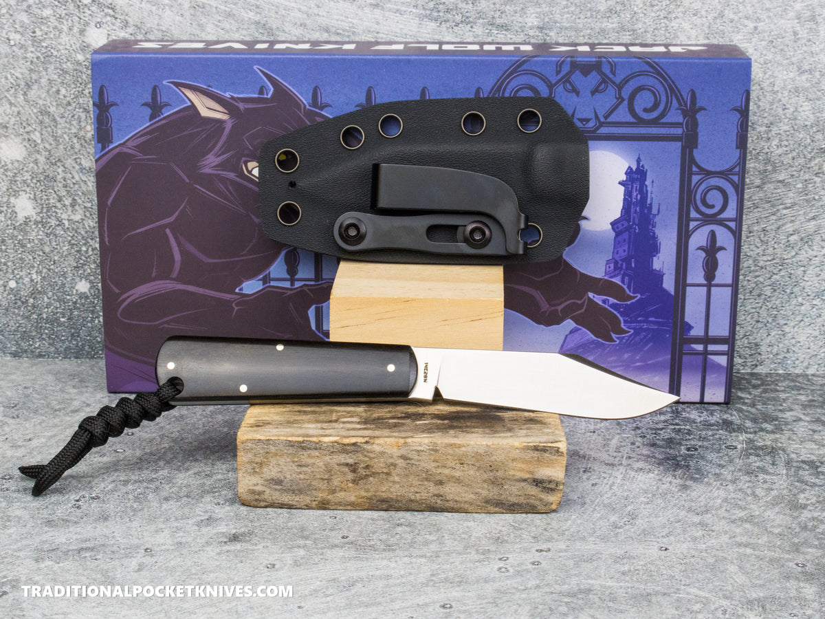 Jack Wolf Knives Gateway FIXedc Ebony Wood