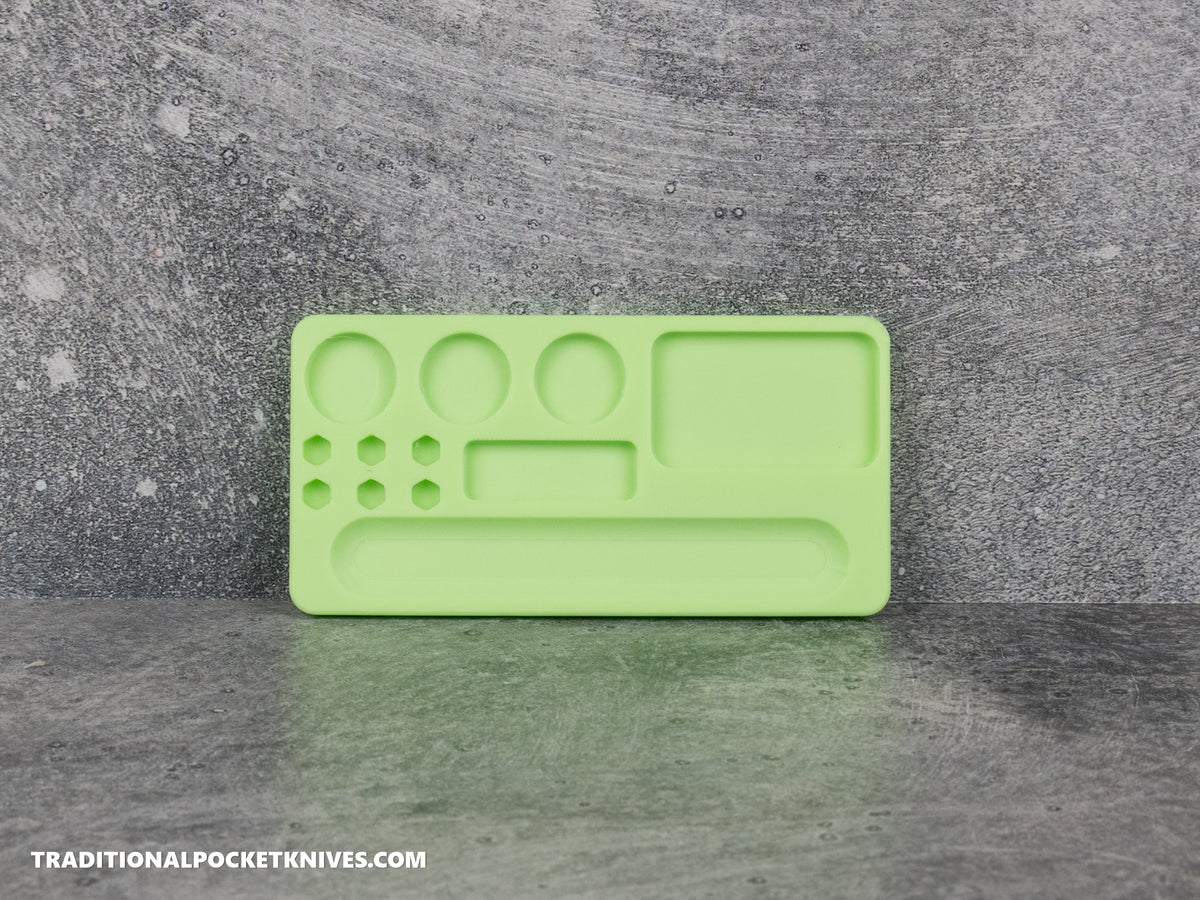 C. Risner Cutlery Cleaning Organizer Small Tray Glow in the Dark Green V2