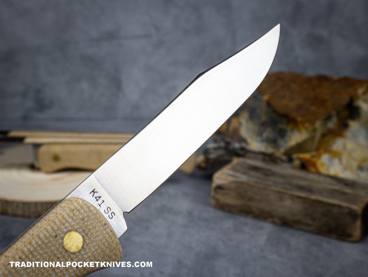 Great Eastern Cutlery #K41SS &quot;Practical Knives&quot; Paring Knife Rustic Muslin Micarta
