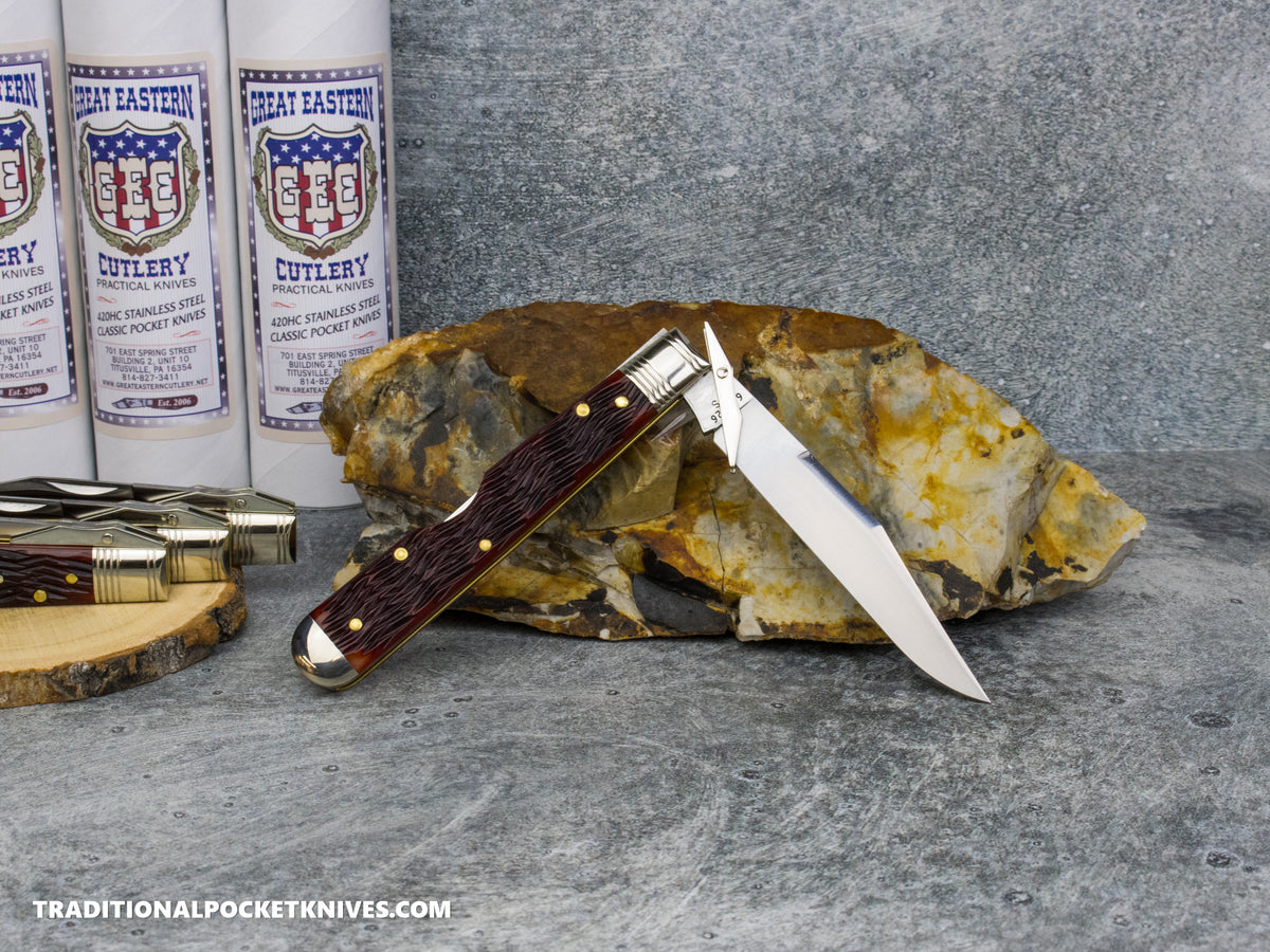 Great Eastern Cutlery #641126SS LB SG Babylon Hill Special Kraisin Jigged Bone