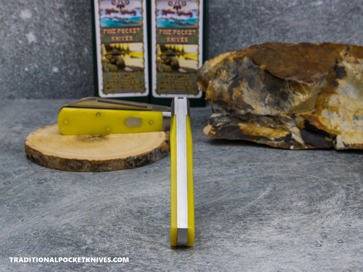 Cooper Cutlery Beaver Falls Cutlery Co. Yellow Smooth Camel Bone Jack (YSCB)