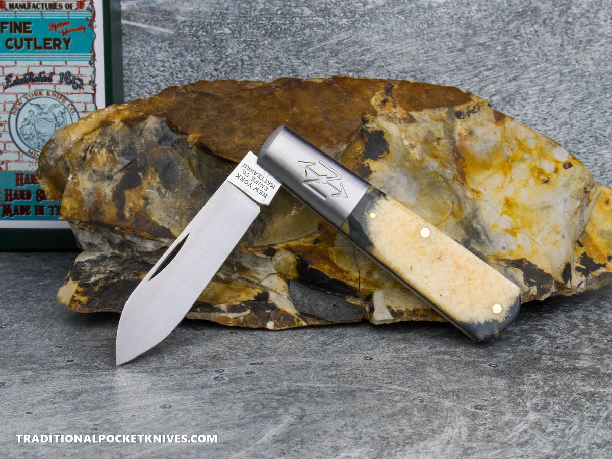 Cooper Cutlery New York Knife Co. Barlow Fossilized Ring Mammoth (M1506 FRM) #1
