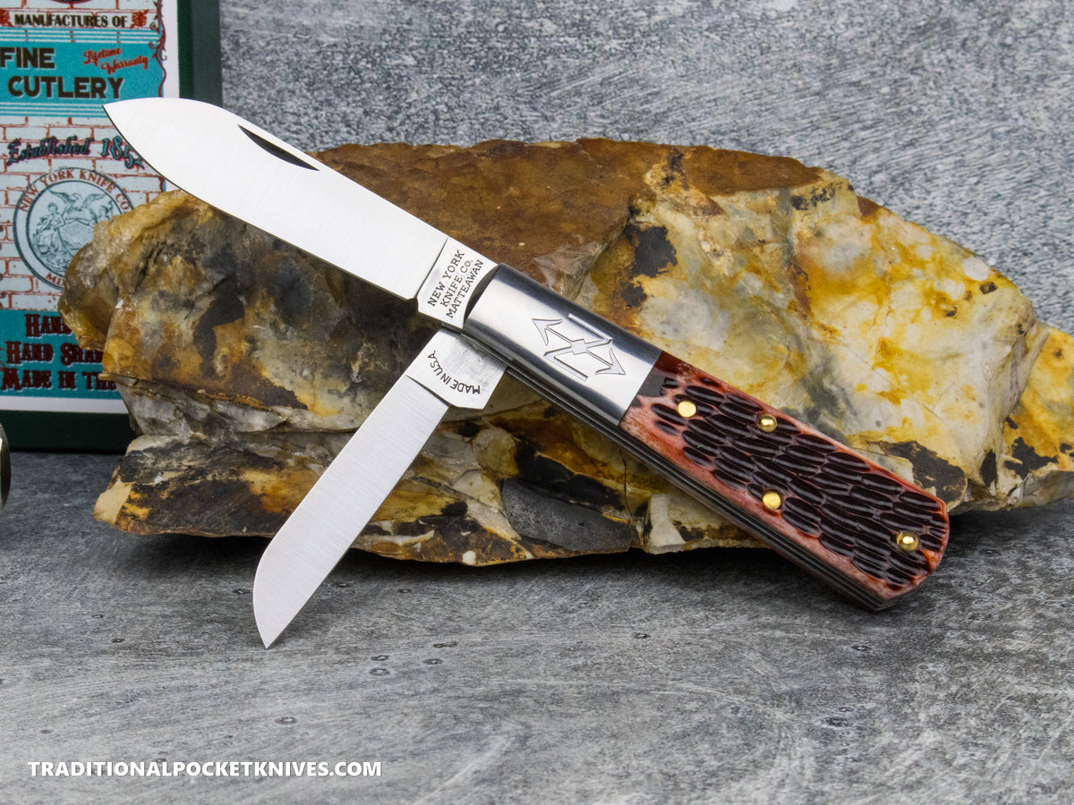Cooper Cutlery New York Knife Co. Barlow Red Jigged Bone (M2506 RJB)