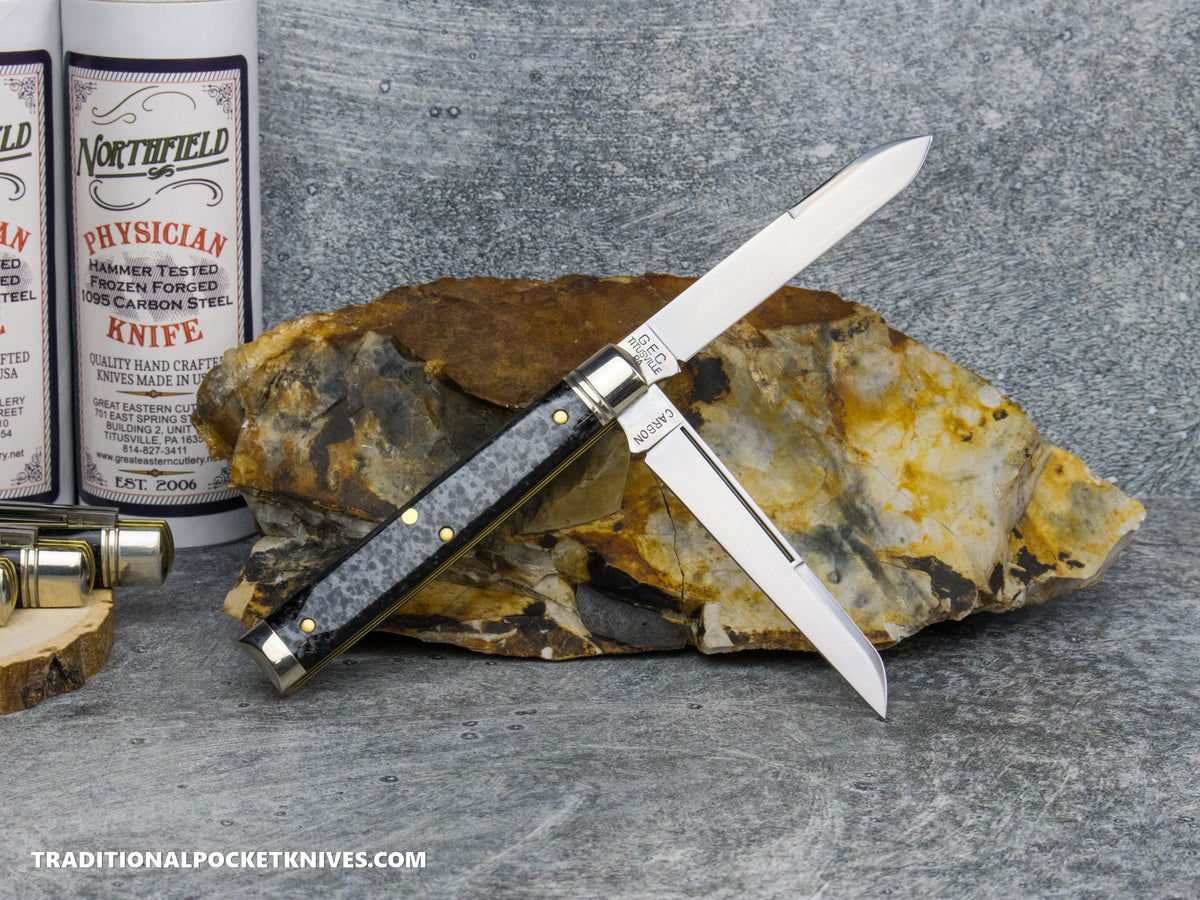 Great Eastern Cutlery #412226 Northfield UNXLD Town Physician Black Pearl Acrylic *Satin*