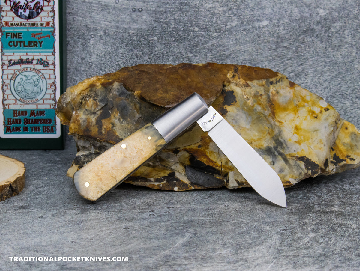 Cooper Cutlery New York Knife Co. Barlow Fossilized Ring Mammoth (M1506 FRM) #2