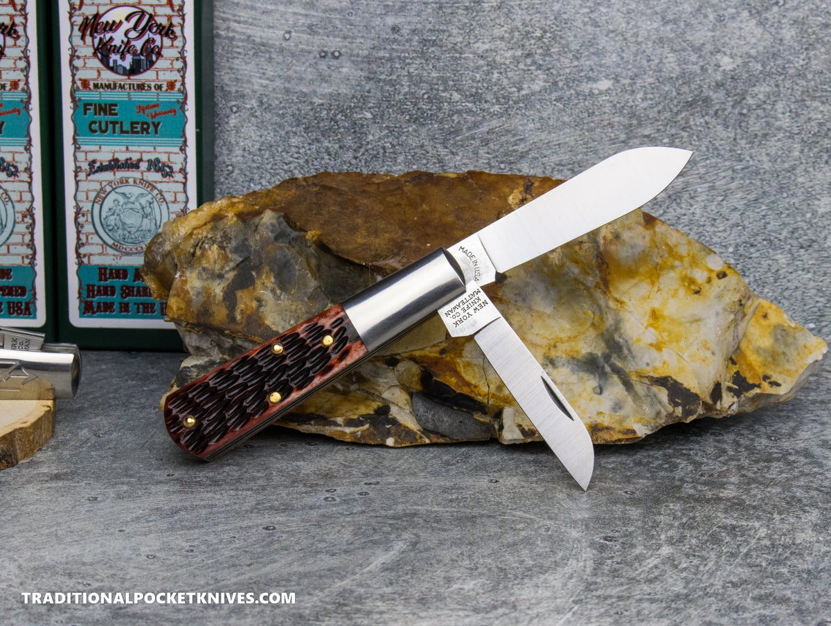 Cooper Cutlery New York Knife Co. Barlow Red Jigged Bone (M2506 RJB)
