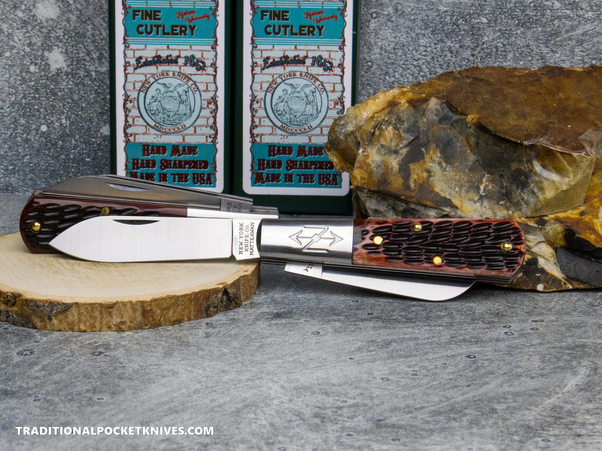 Cooper Cutlery New York Knife Co. Barlow Red Jigged Bone (M2506 RJB)