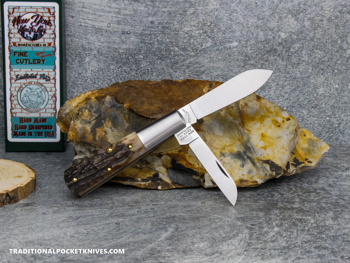 Cooper Cutlery New York Knife Co. Barlow Stag (M2506 S) #2