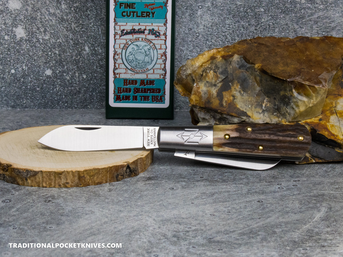 Cooper Cutlery New York Knife Co. Barlow Stag (M2506 S) #2