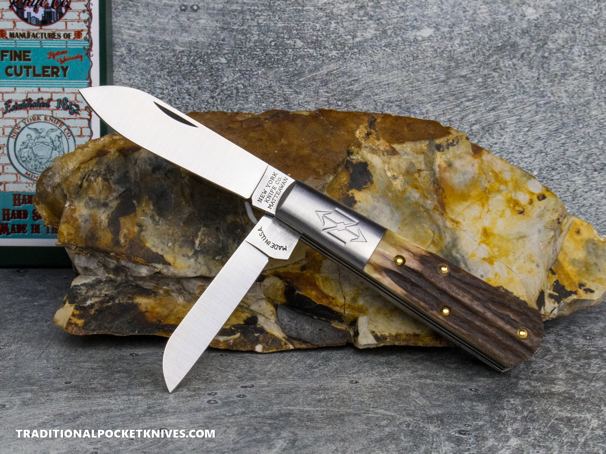 Cooper Cutlery New York Knife Co. Barlow Stag (M2506 S) #2