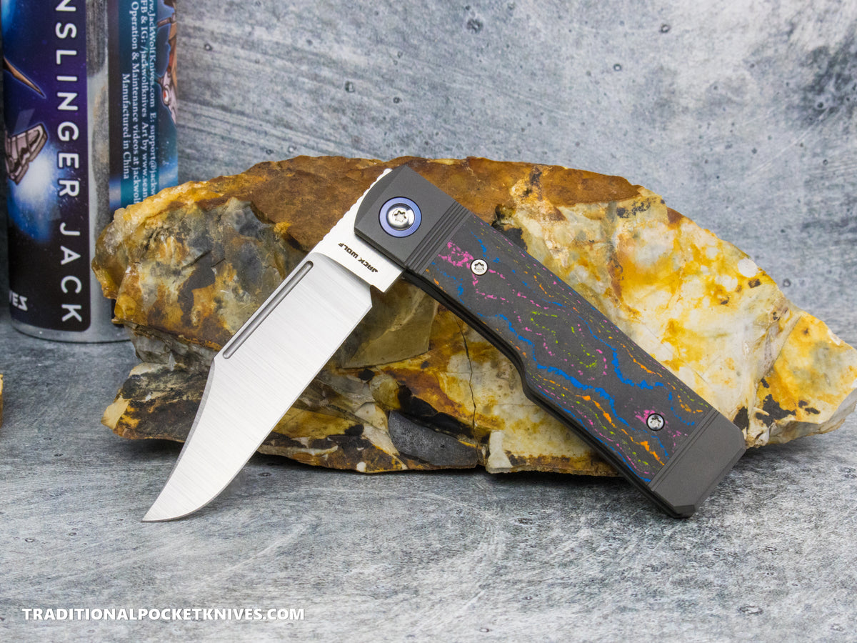 Jack Wolf Knives Gunslinger Jack CamoCarbon 80's #19