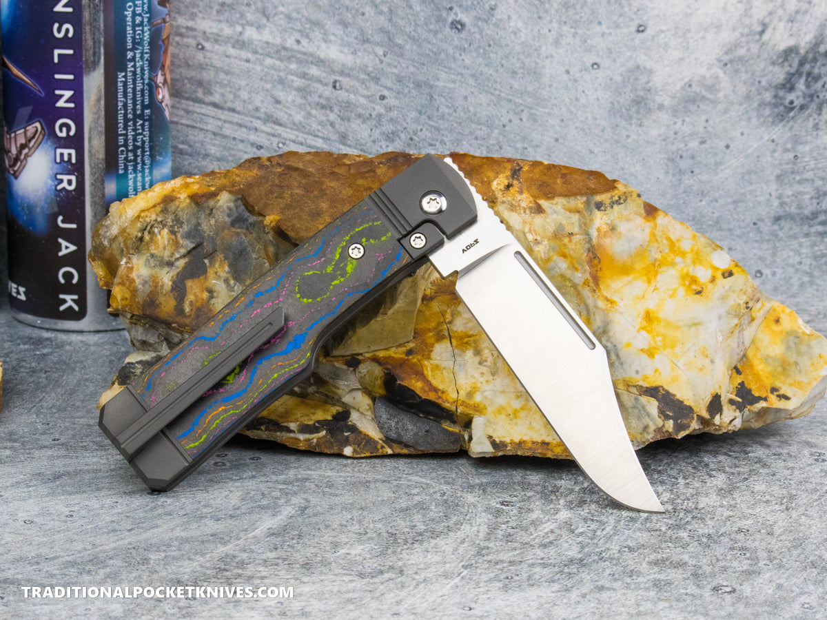 Jack Wolf Knives Gunslinger Jack CamoCarbon 80's #11