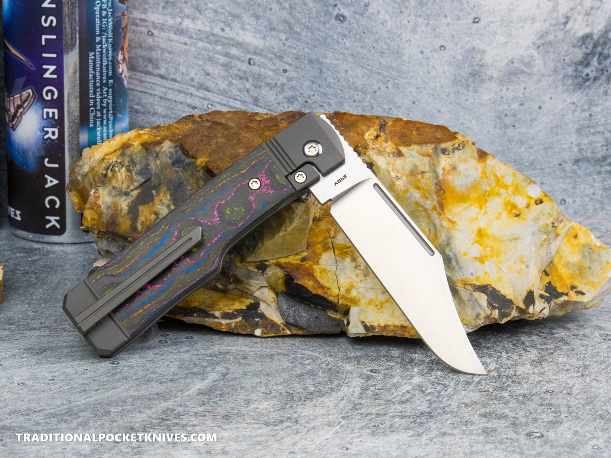 Jack Wolf Knives Gunslinger Jack CamoCarbon 80's #13