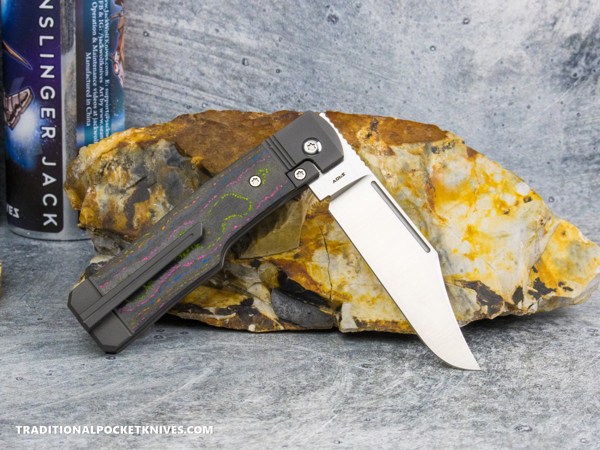 Jack Wolf Knives Gunslinger Jack CamoCarbon 80's #14