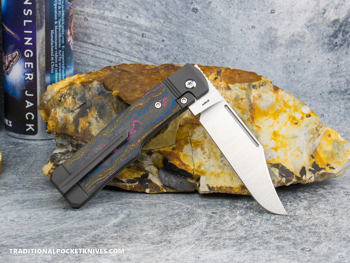 Jack Wolf Knives Gunslinger Jack CamoCarbon 80's #19