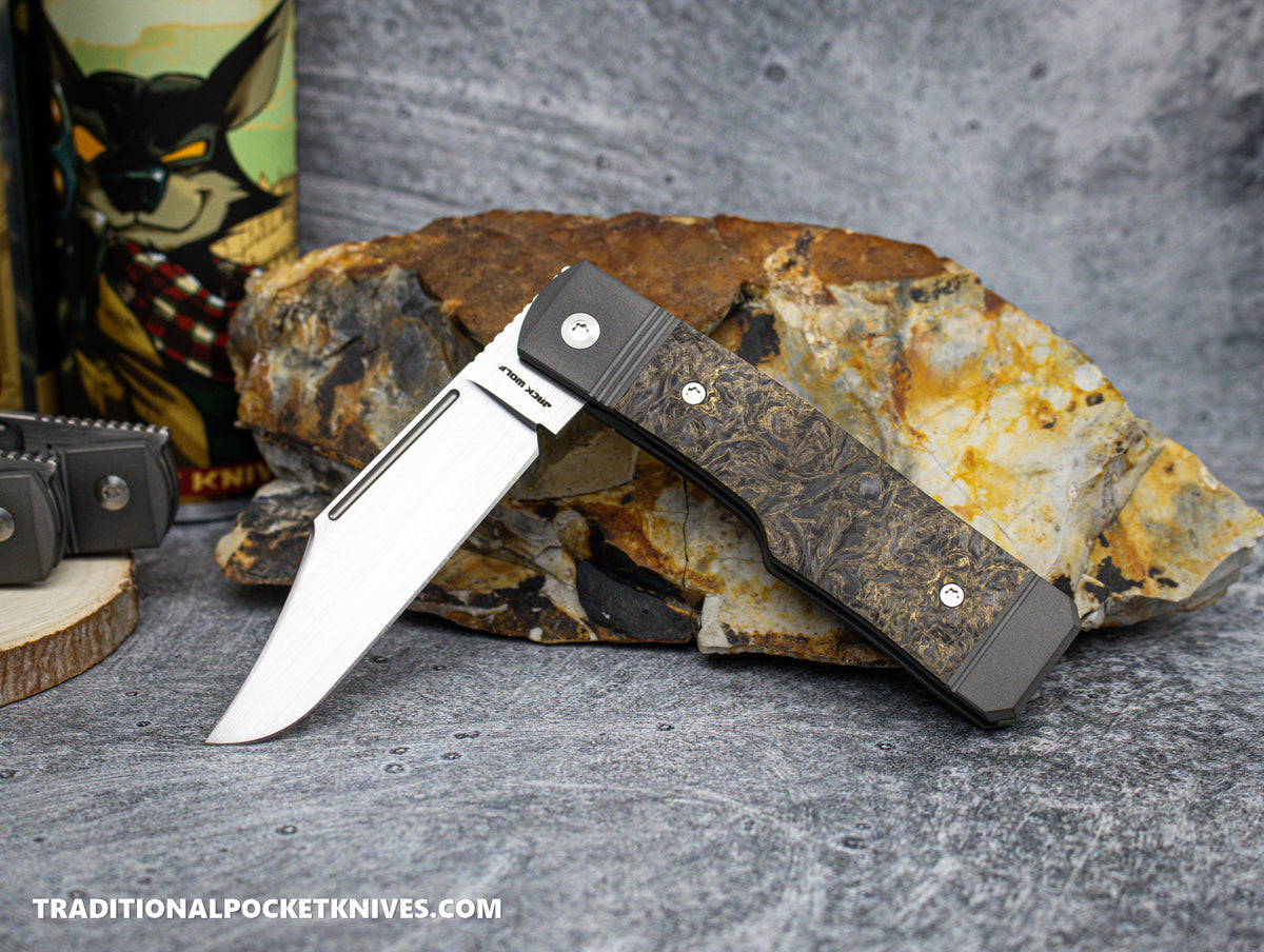 Jack Wolf Knives Gunslinger Jack Fat Carbon Dark Matter Gold