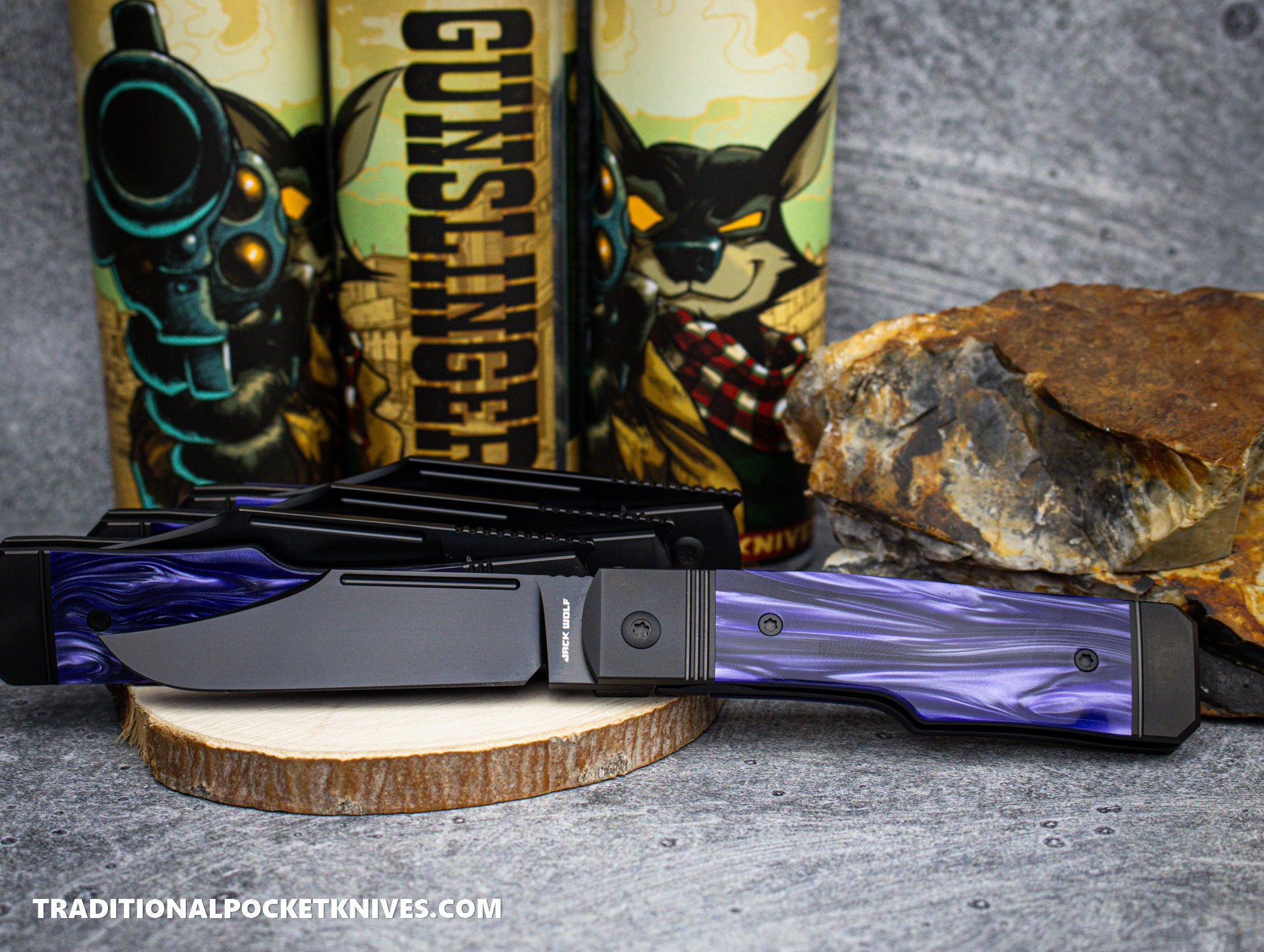 Jack Wolf Knives Gunslinger Jack Kirinite Cosmic Purple DLC - C