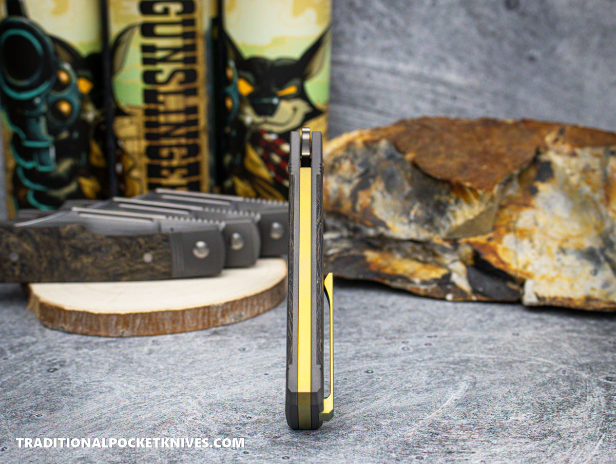 Jack Wolf Knives Gunslinger Jack Fat Carbon Dark Matter Gold