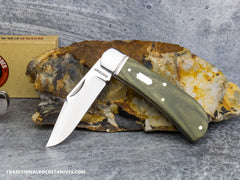 RoseCraft Blades Hatchie River Jack Light Green Micarta (RCT033