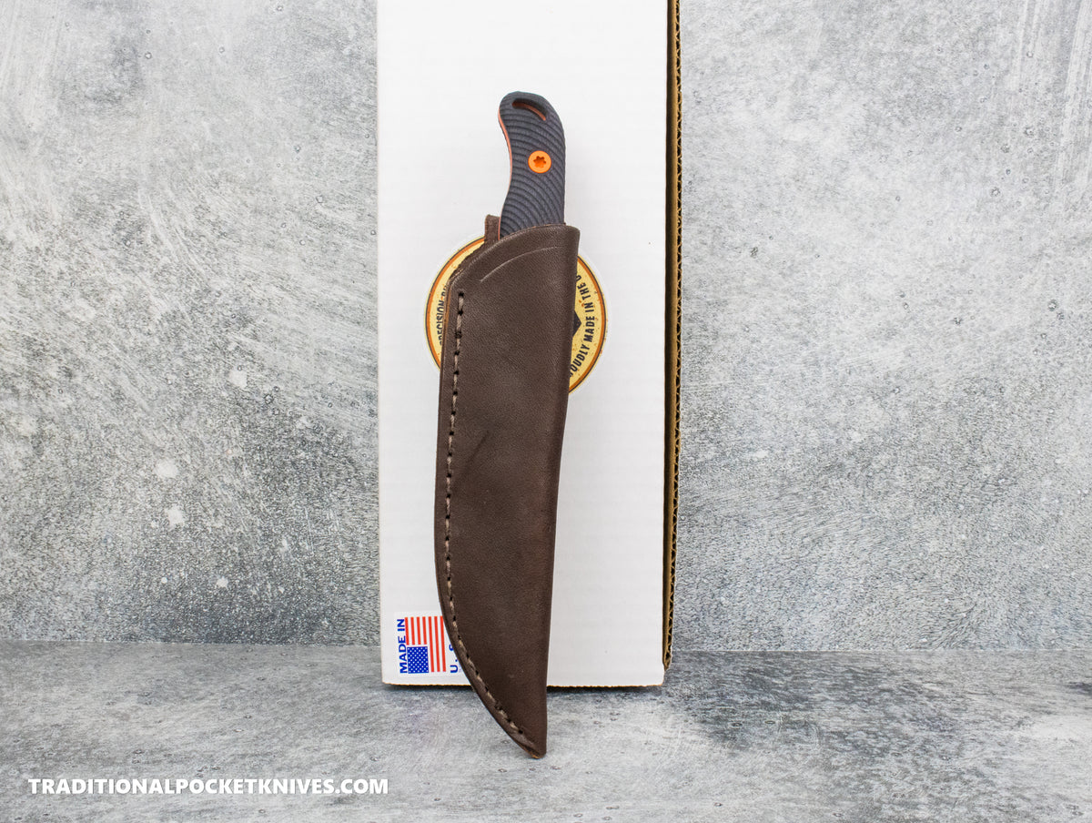 Hellbender Blade Co. Ranch Hand - Black G10 Orange Cerakote Magnacut