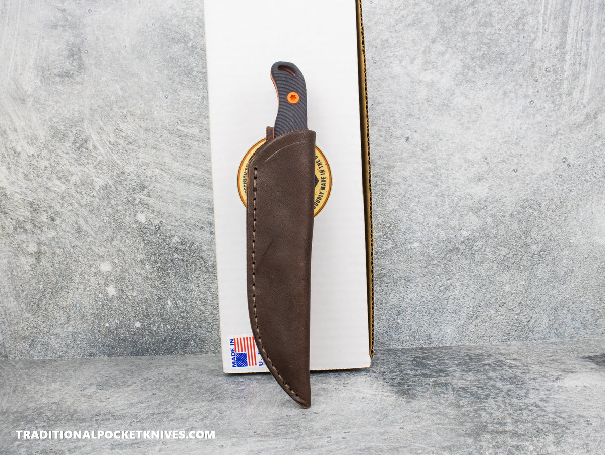 Hellbender Blade Co. Ranch Hand - Black G10 Orange Cerakote Magnacut
