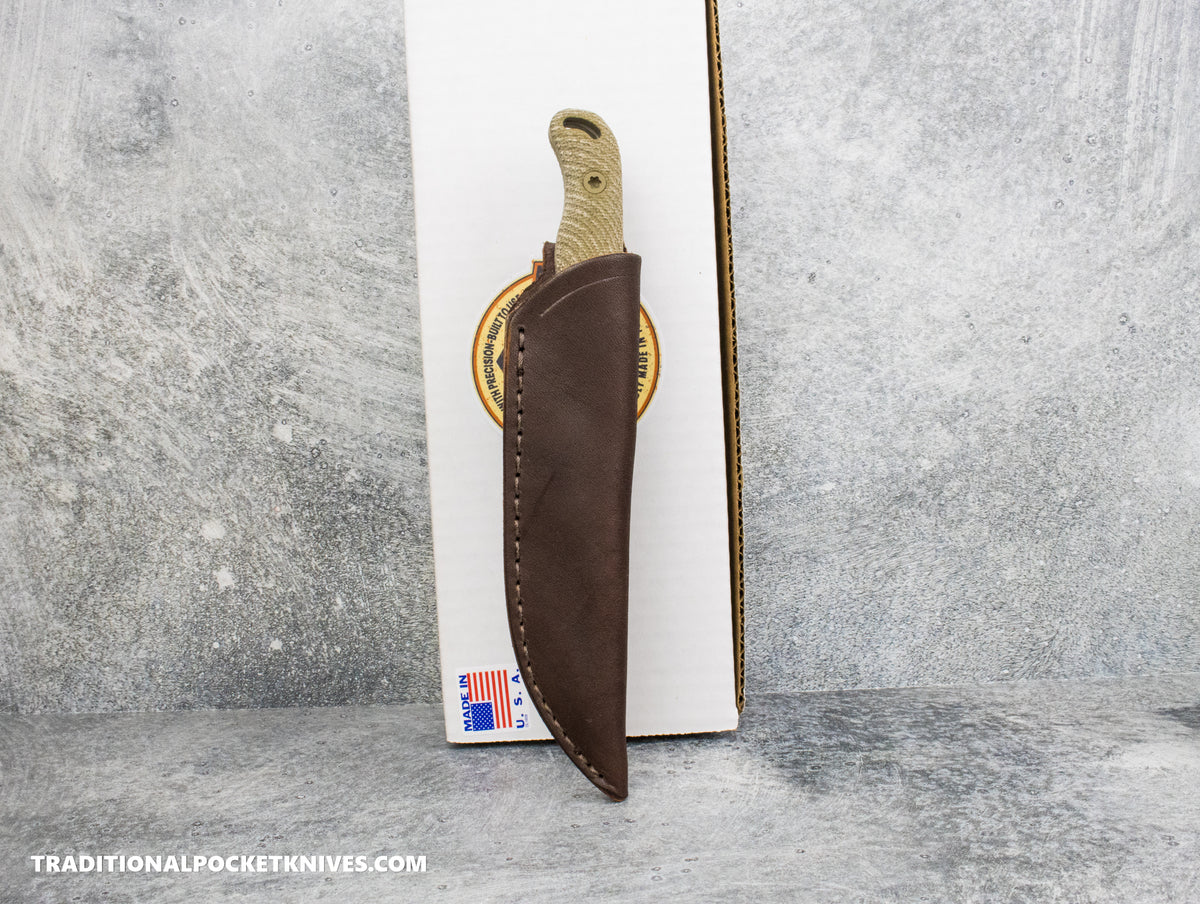 Hellbender Blade Co. Ranch Hand - OD Micarta Coyote Cerakote Magnacut