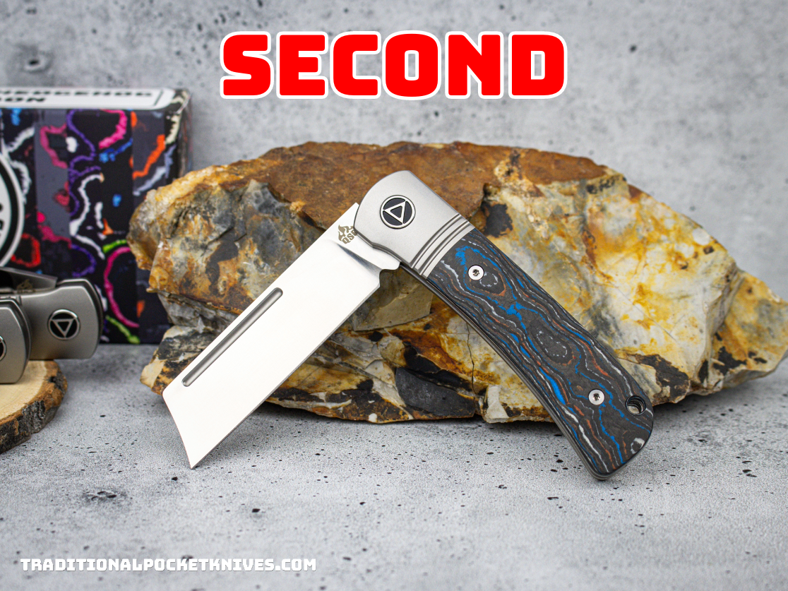 Second: QSP Exclusive Hedgehog Knife QS142 CamoCarbon 90's M390