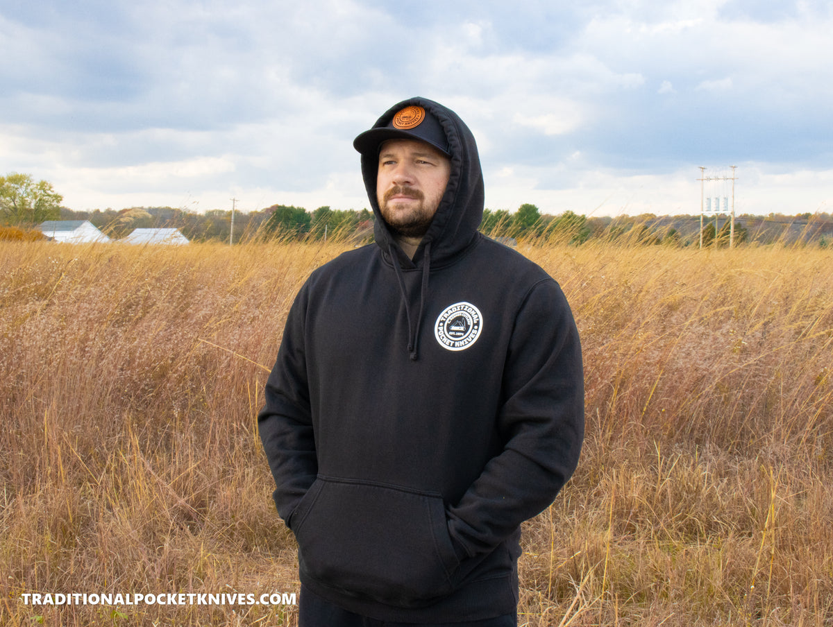 C. Risner Cutlery Premium Heavyweight Fleece Hoodie - Black / White