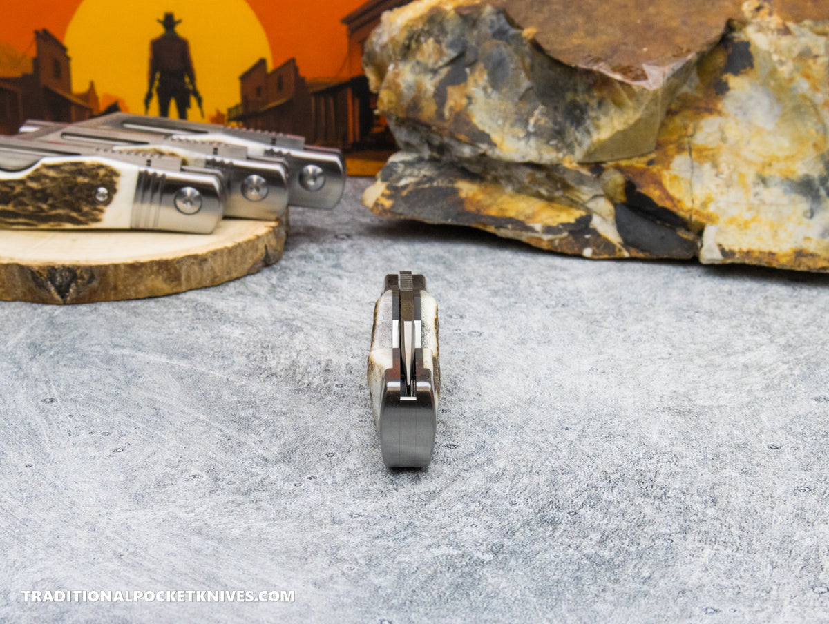 Hot Brass Jack: Stag - Clip Point 154CM