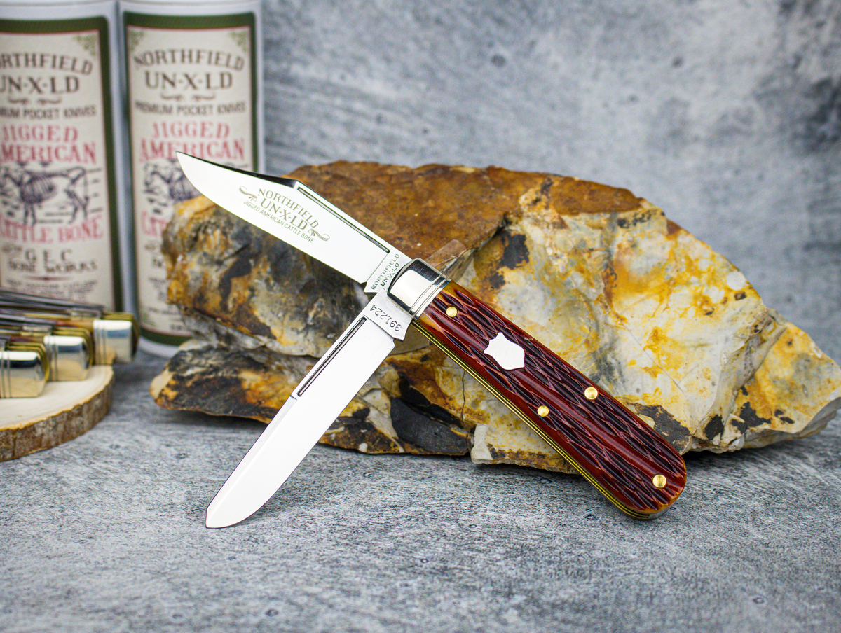 Great Eastern Cutlery #391224 Northfield UNXLD Horse Rancher Indian Paintbrush Worm Groove