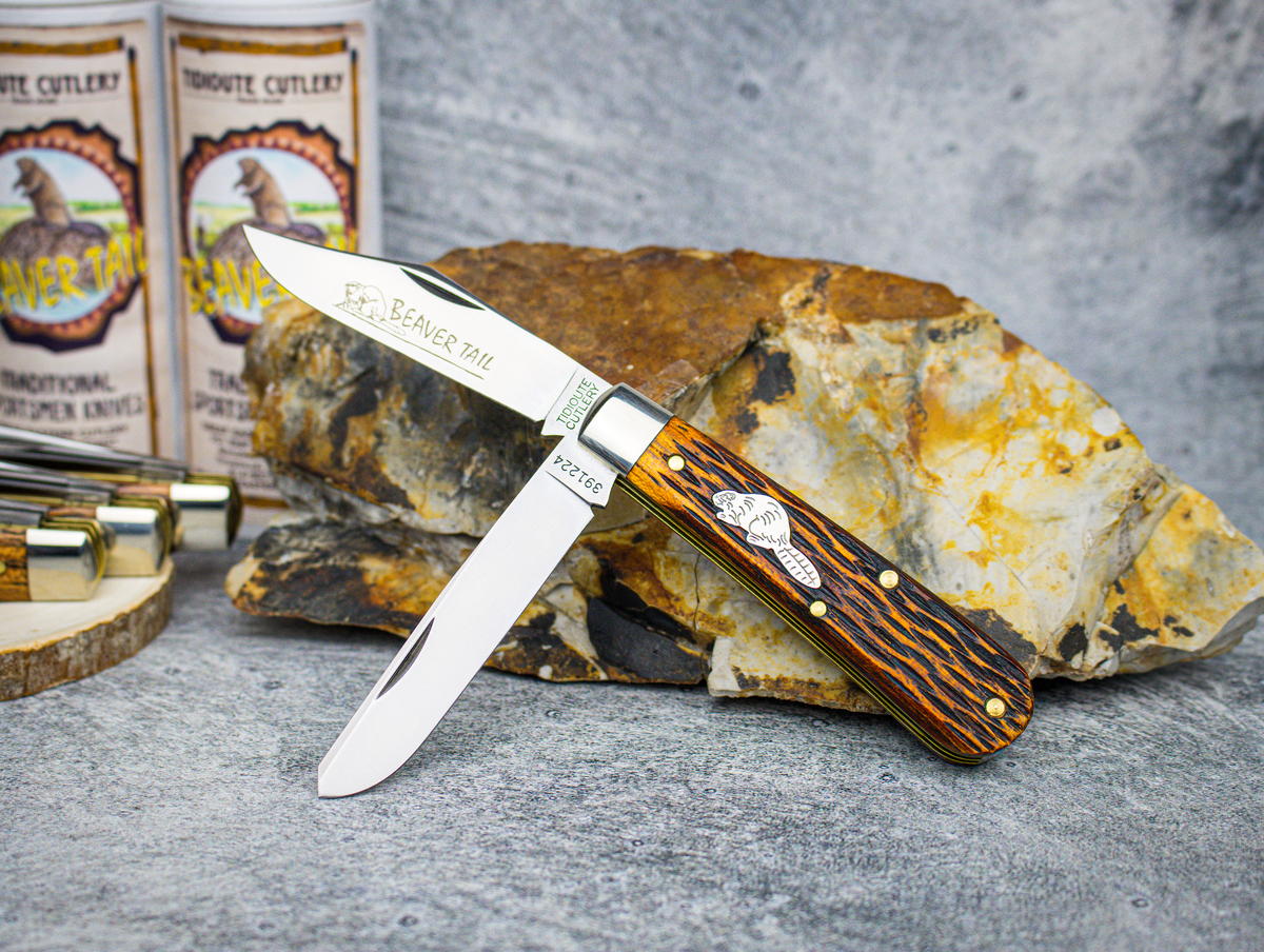 Great Eastern Cutlery #391224 Tidioute Cutlery Horse Rancher Jigged Brazilian Cherry Wood