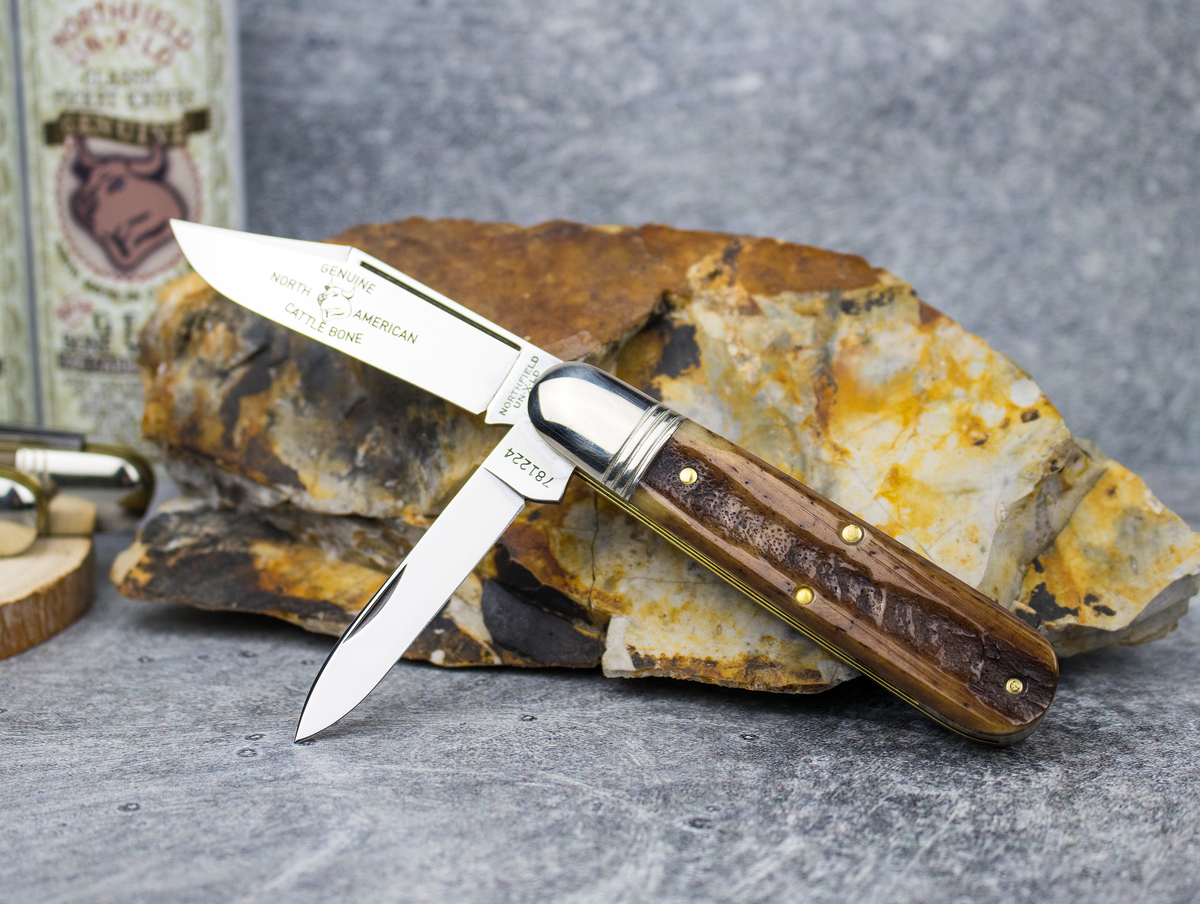 Great Eastern Cutlery #781224 Northfield UNXLD Bullet End Barlow Frontier Marrow Bone