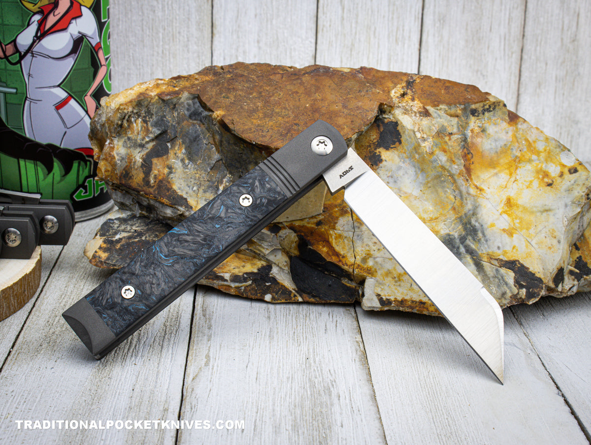 Jack Wolf Knives Feel Good Jack Fat Carbon Dark Matter Blue