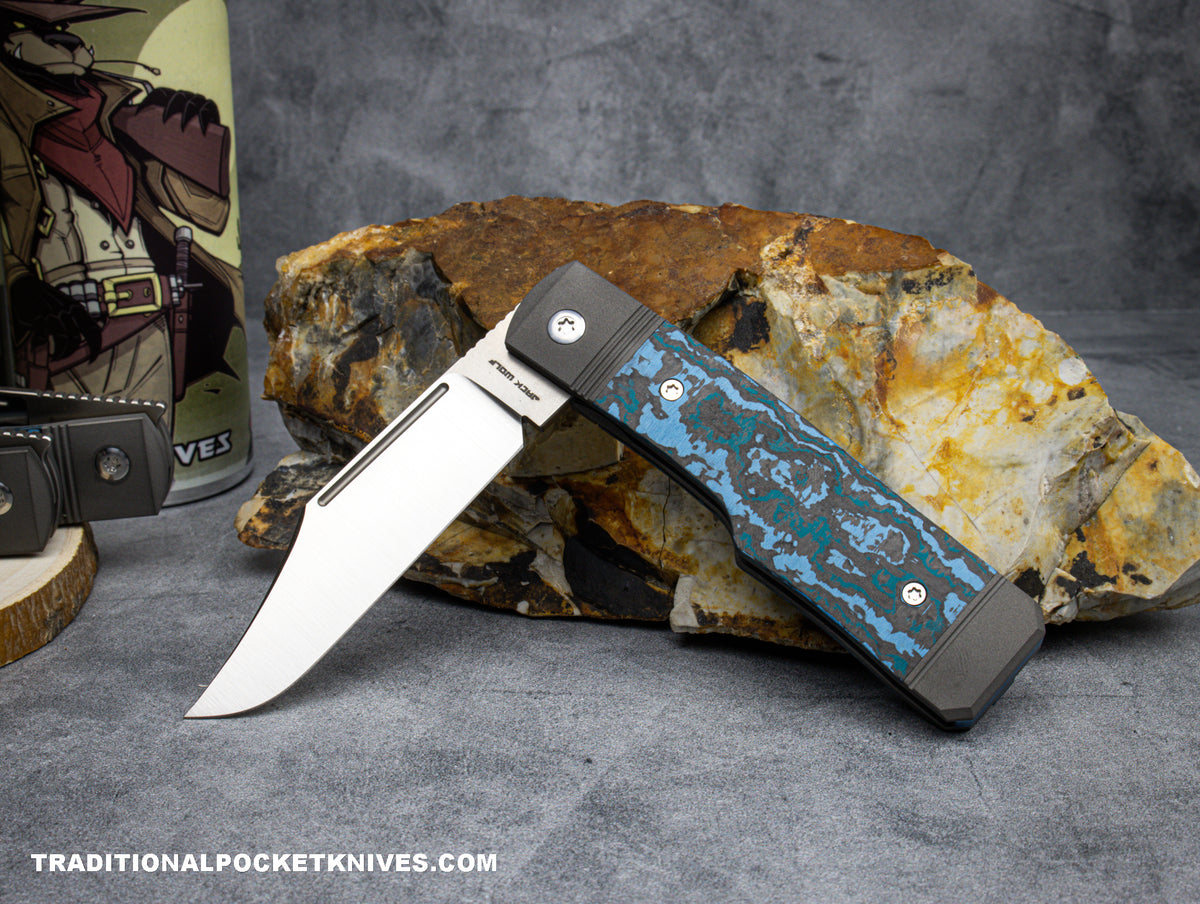 Jack Wolf Knives Gunslinger Jack Fat Carbon Arctic Storm