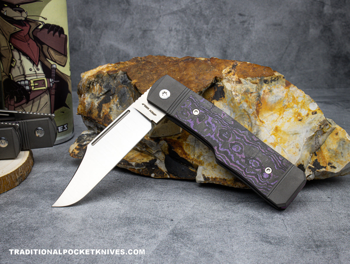 Jack Wolf Knives Gunslinger Jack Fat Carbon Purple Haze