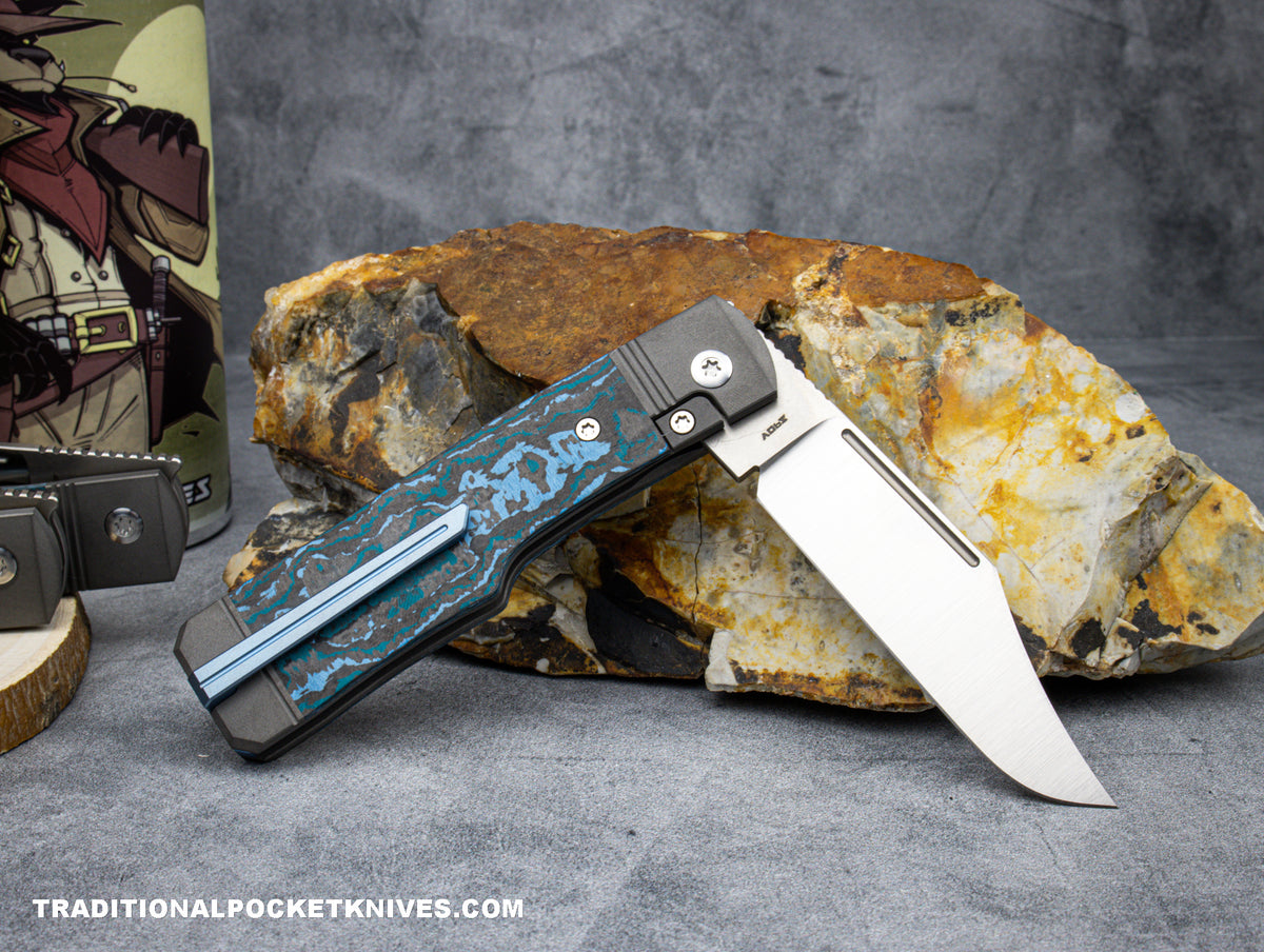 Jack Wolf Knives Gunslinger Jack Fat Carbon Arctic Storm