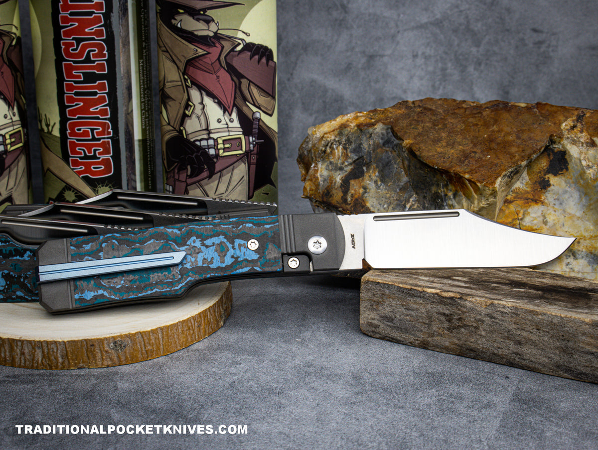 Jack Wolf Knives Gunslinger Jack Fat Carbon Arctic Storm